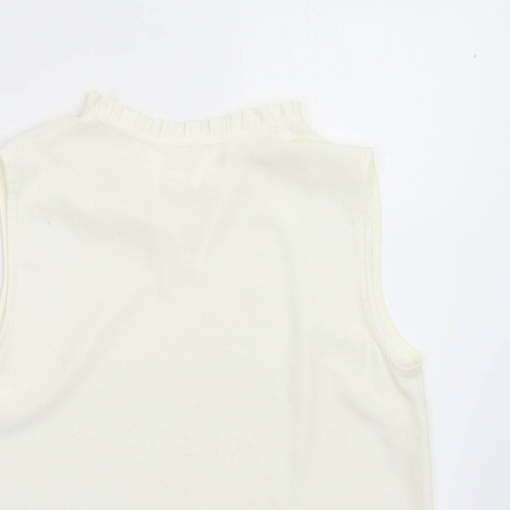Preworn Womens Ivory   Basic Blouse Size M