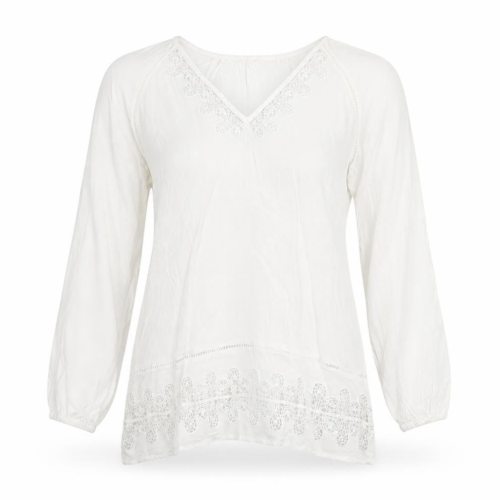 Warehouse Womens White   Basic Blouse Size 6