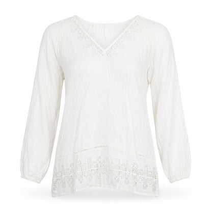 Warehouse Womens White   Basic Blouse Size 6