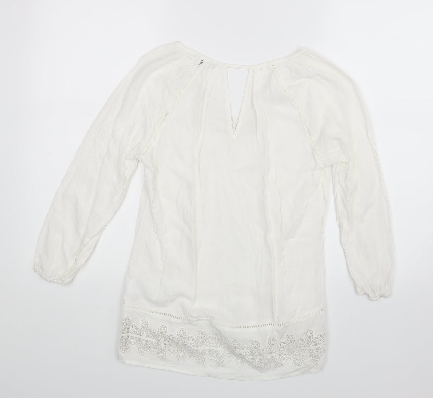 Warehouse Womens White   Basic Blouse Size 6