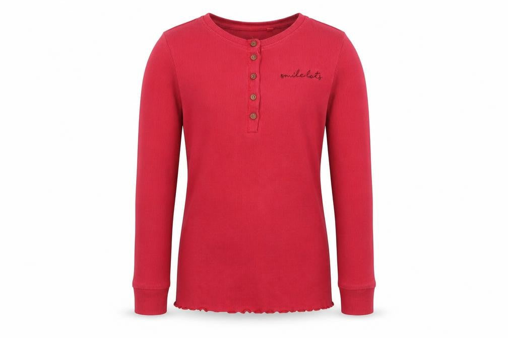 NEXT Girls Red  Rayon Basic Blouse Size 9 Years  - Smile lots