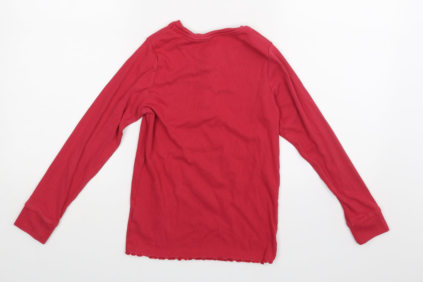 NEXT Girls Red  Rayon Basic Blouse Size 9 Years  - Smile lots