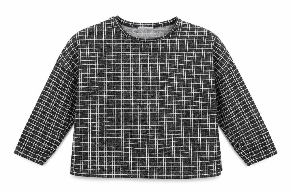 Zara Womens Black Check  Pullover Jumper Size M