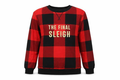 Next Womens Red Check  Pullover Jumper Size M  - The final sleigh