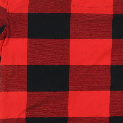 Next Womens Red Check  Pullover Jumper Size M  - The final sleigh