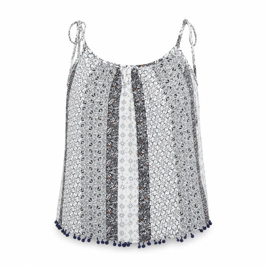Primark Womens White Floral  Camisole Blouse Size 8