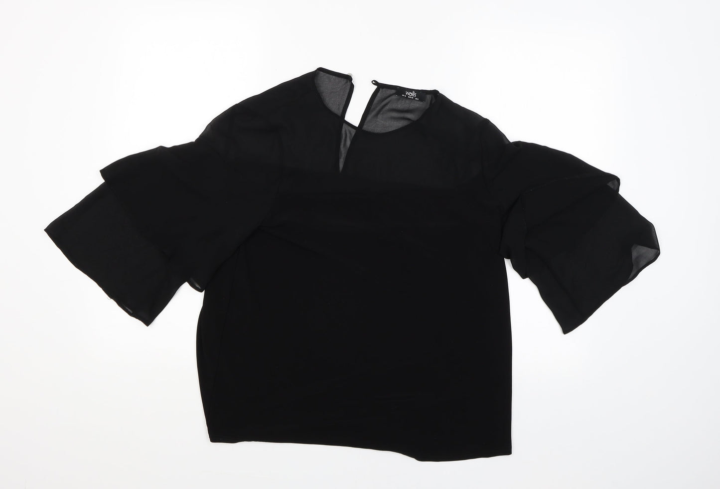 Wallis Womens Black   Basic Blouse Size 12