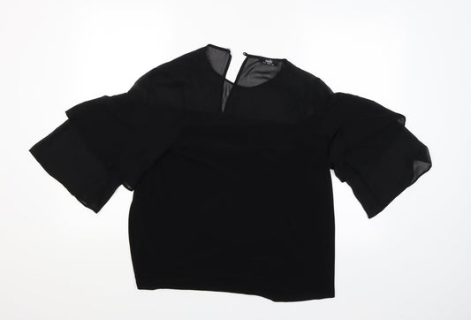 Wallis Womens Black   Basic Blouse Size 12