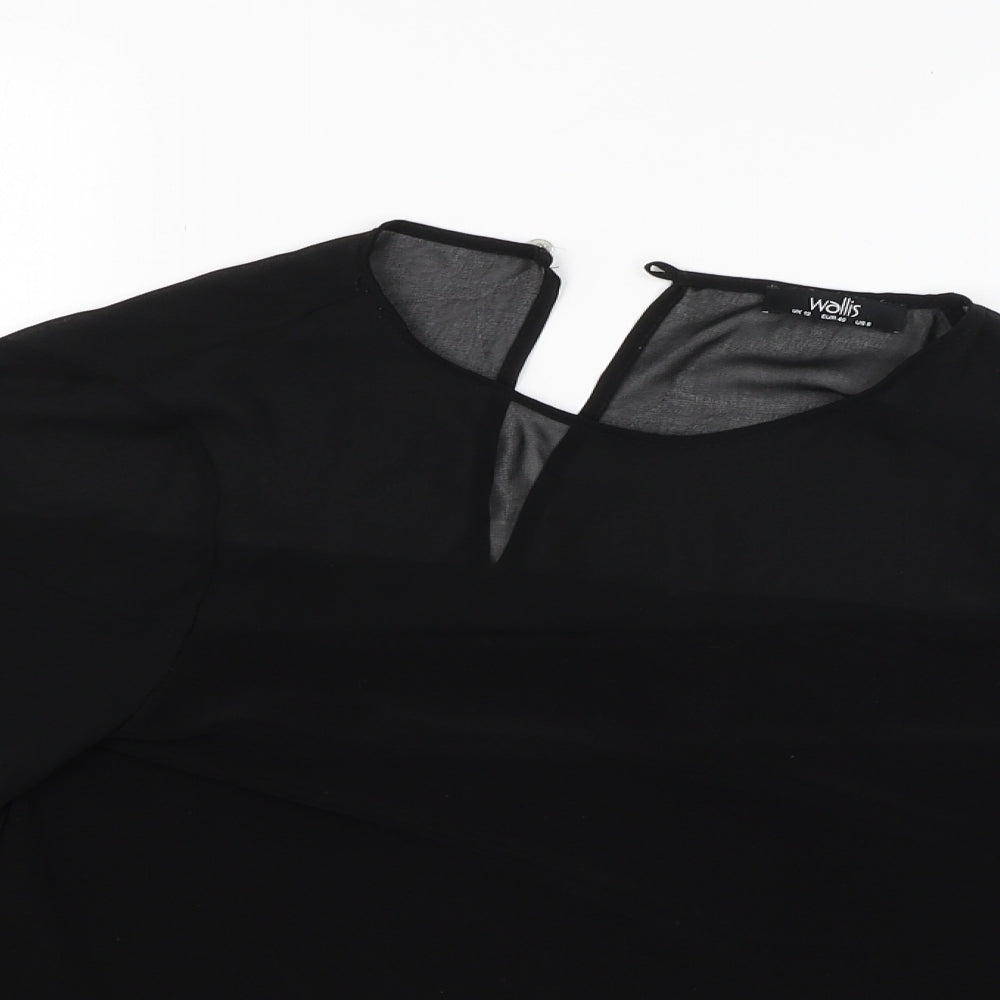 Wallis Womens Black   Basic Blouse Size 12