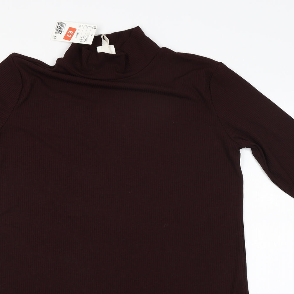 H&M Womens Red   Pullover Jumper Size M