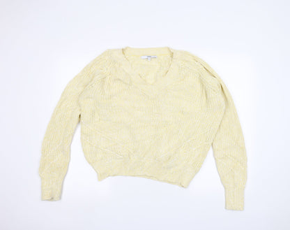 Next Womens Yellow   Pullover Jumper Size M