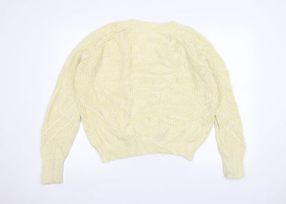 Next Womens Yellow   Pullover Jumper Size M