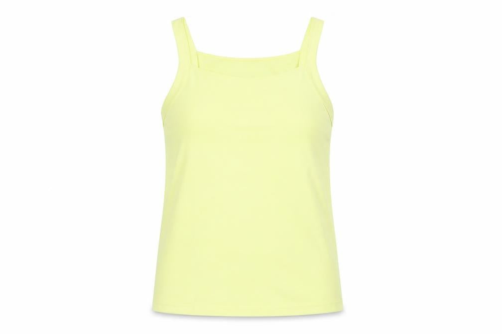 Bonmarché Womens Yellow Basic Tank Size M