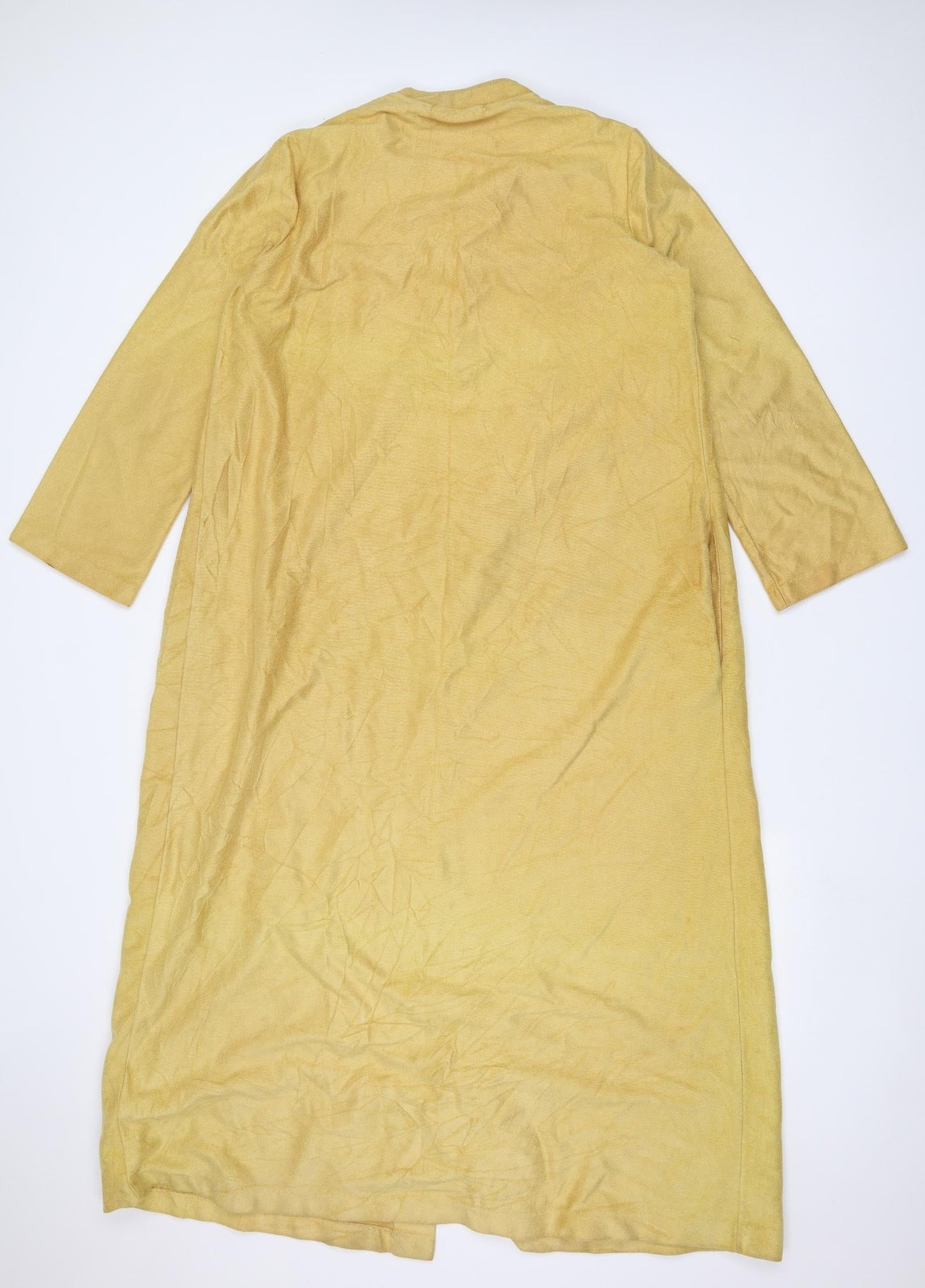 Preworn Womens Yellow   Overcoat Jacket Size 16