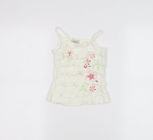 Cherokee Baby White   Basic Tank Size 12-18 Months