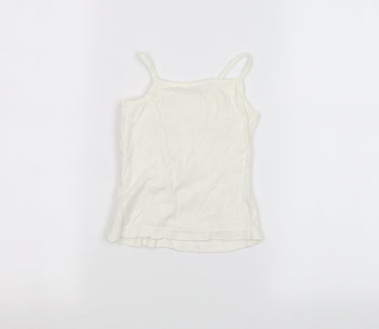 Back view of Cherokee Baby White Basic Tank, size 12-18, Months
