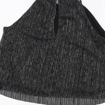 H&M Womens Black   Basic T-Shirt Size 14