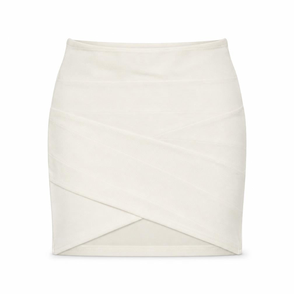 Missguided Womens White   A-Line Skirt Size 6