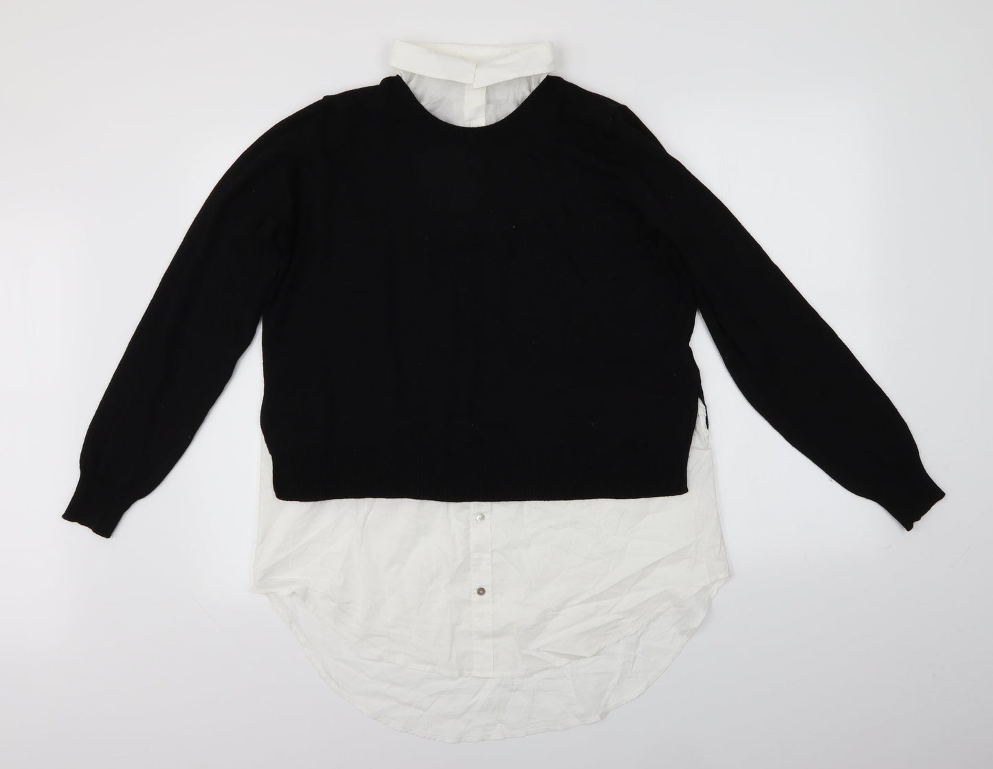H&M Womens Black   Pullover Jumper Size M
