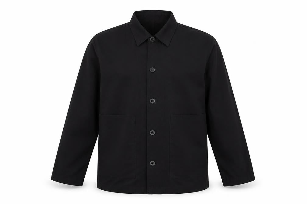 Preworn Mens Black    Button-Up Size 46