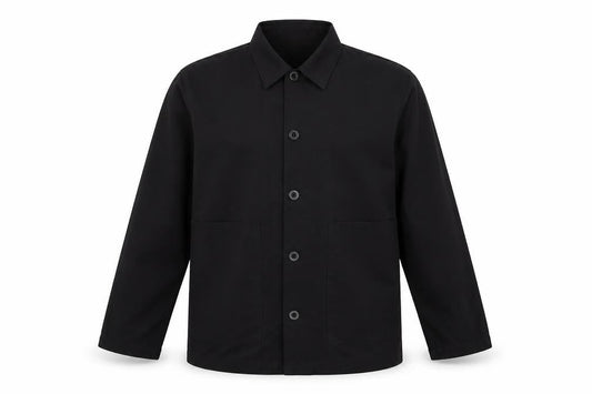 Preworn Mens Black    Button-Up Size 46