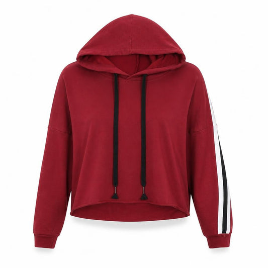 Womens Red   Shrug Hoodie Size S  - cropped