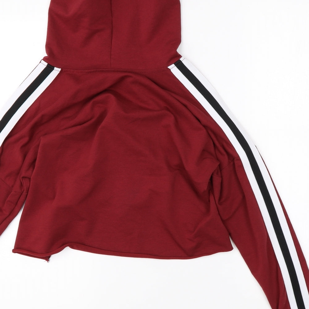 Preworn Womens Red   Shrug Hoodie Size S  - cropped