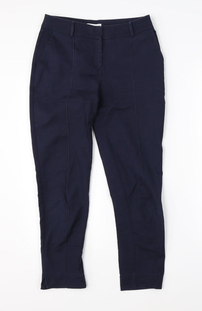Warehouse Womens Blue   Chino Trousers Size 6 L24 in
