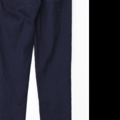 Warehouse Womens Blue   Chino Trousers Size 6 L24 in