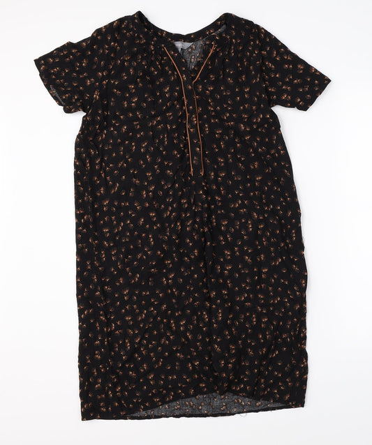 Debenhams Womens Black   T-Shirt Dress  Size 8