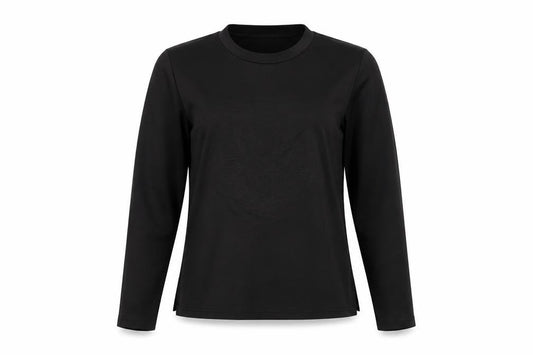 Lily White Womens Black   Basic T-Shirt Size M  - tiger