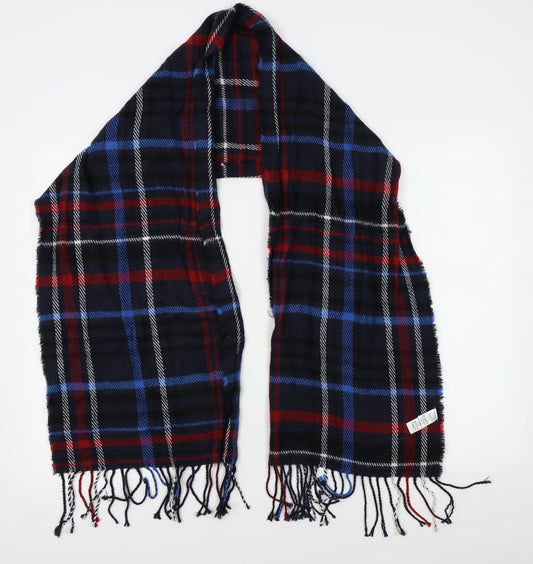 M&S Womens Blue Plaid   Scarf