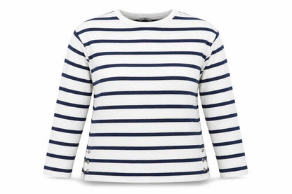 Tu Womens Blue Striped  Pullover Jumper Size 14