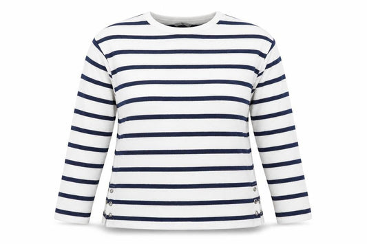 Tu Womens Blue Striped  Pullover Jumper Size 14