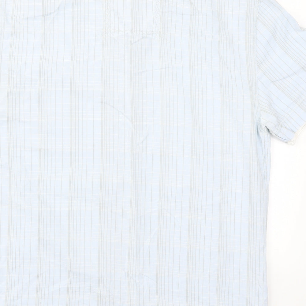 NEXT Mens Blue Check   Button-Up Size S