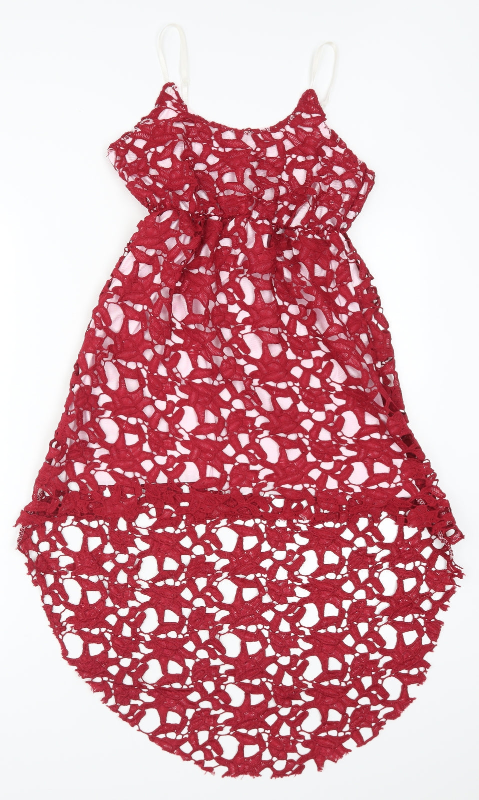 Preworn Womens Red Geometric  A-Line  Size S