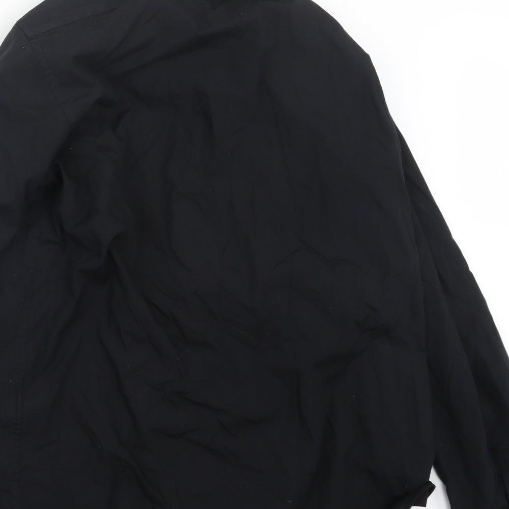 Primark Mens Black    Button-Up Size 17