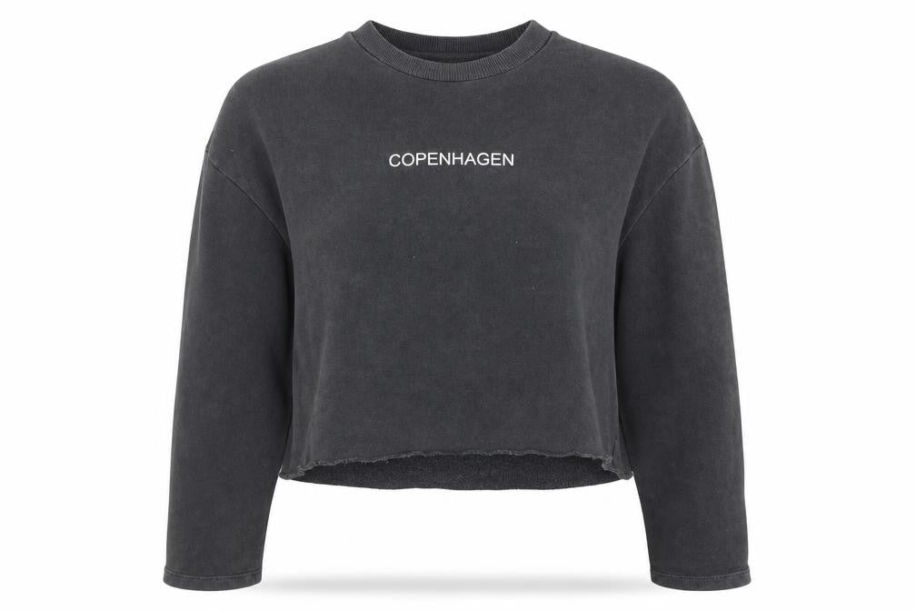 Topshop Womens Grey  Jersey Pullover Sweatshirt Size 8  - Copenhagen