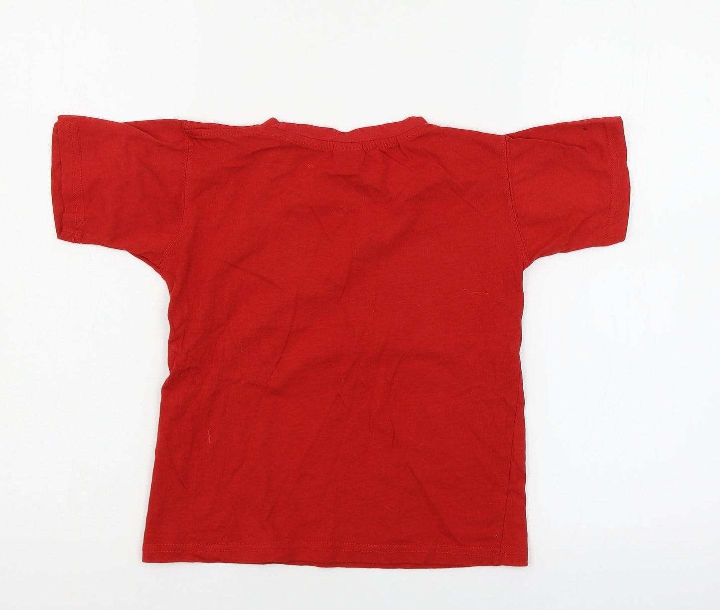 Hong Kong Boys Red  Jersey Basic T-Shirt Size 9 Years