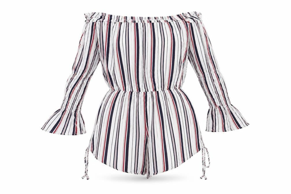 Lola May Womens White   Playsuit One-Piece Size 10