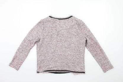 Back view of Papaya women’s pink jacket, size UK 14