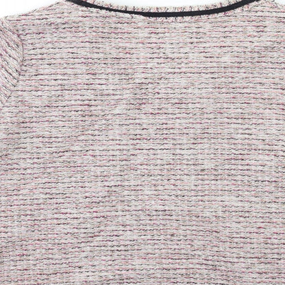 Brand and care label for Papaya women’s pink jacket, size UK 14