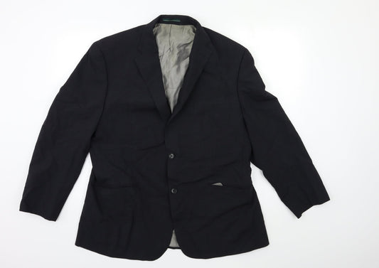 GREENWOOD Mens Blue   Jacket Suit Jacket Size 42
