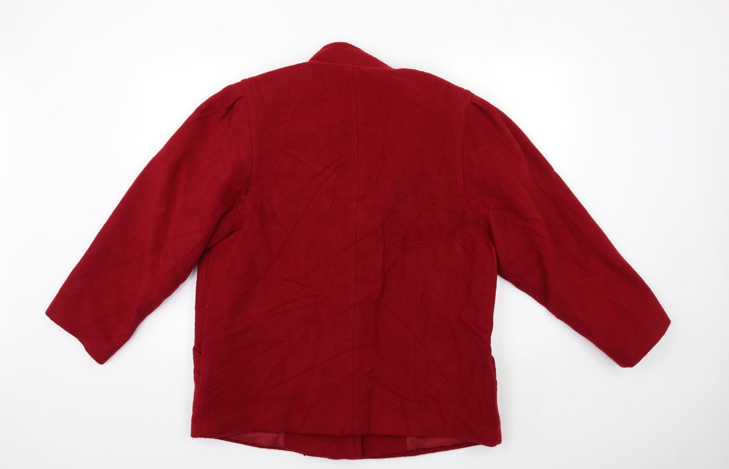 Preworn Womens Red   Overcoat Coat Size M