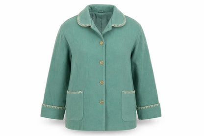 Preworn Womens Blue   Overcoat Coat Size 10