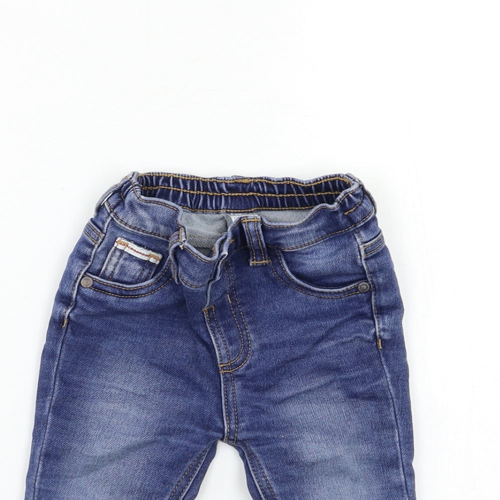 George Baby Blue  Denim Snow Pants Jeans Size 12 Months