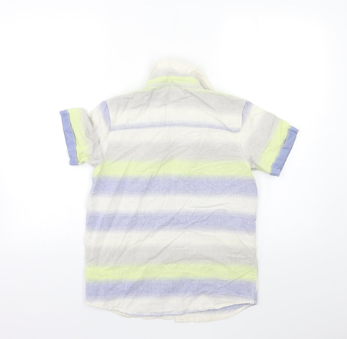 F&F Boys Blue Striped  Basic Button-Up Size 10 Years