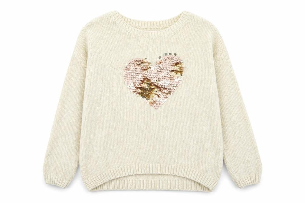 Primark Girls Beige  Knit Pullover Jumper Size 12 Years