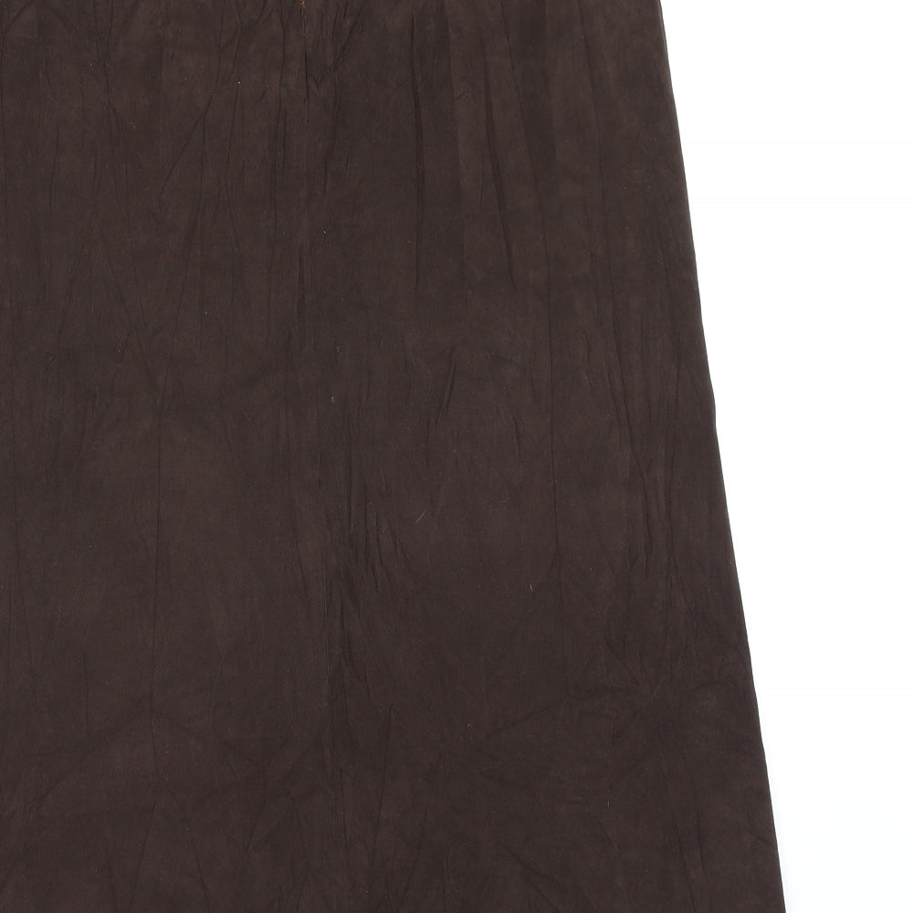 BHS Womens Brown   Flare Skirt Size 14