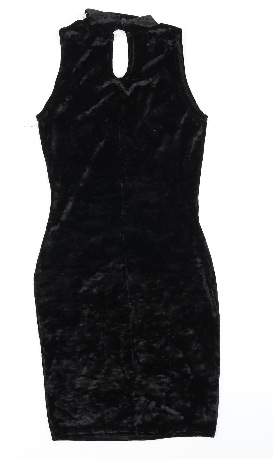Edge Womens Black  Velour Bodycon  Size 8